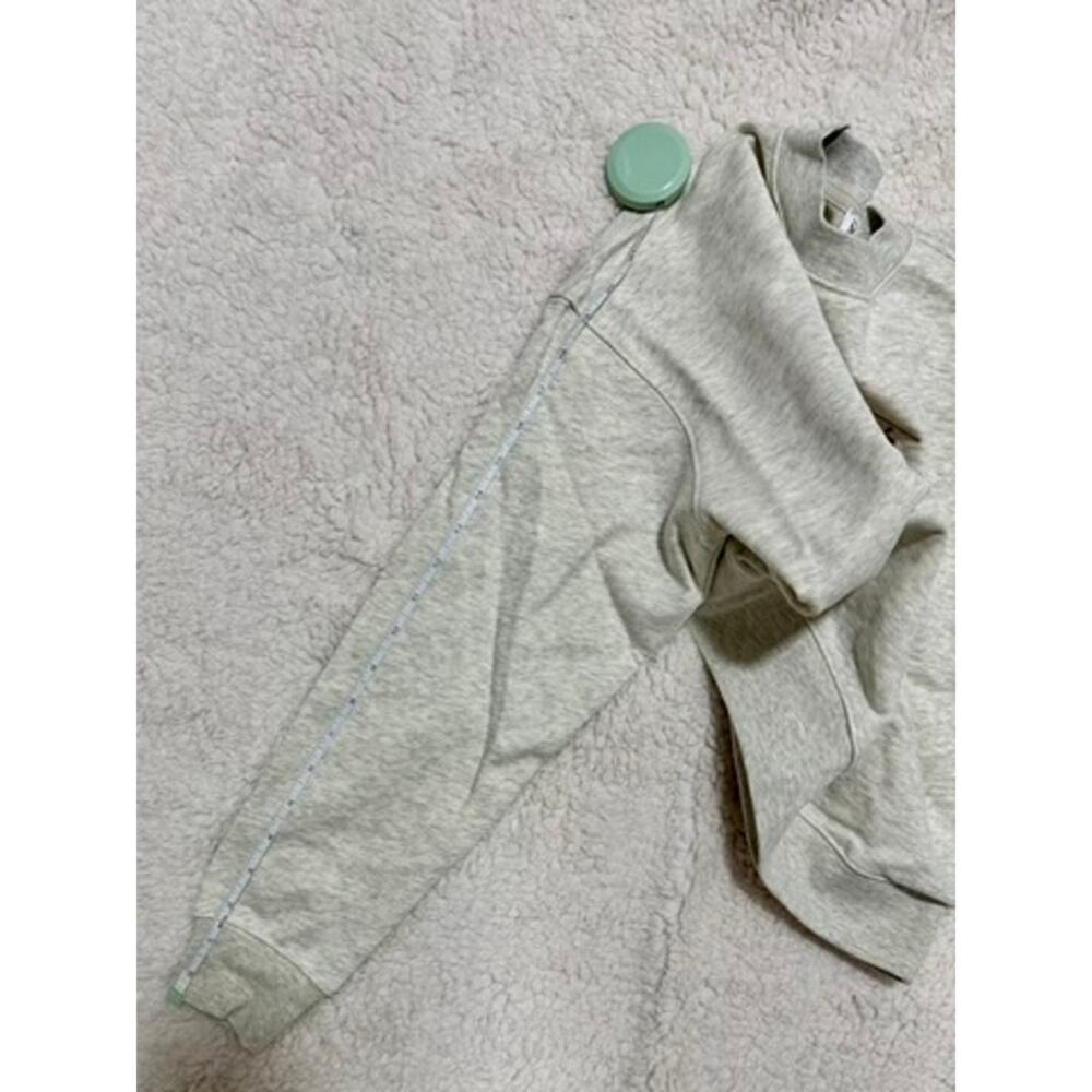 Marithe Francois Girbaud Embroidered Sweatshirt Women's S Beige Cropped NWT Y2K - Picture 10 of 15